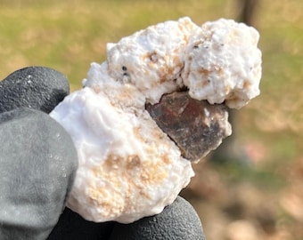 Zeldzaam calcietkristalmonster popcorn | Botryoïdale witte calcietgeodecluster | Mineraal voor energie en reiniging | Unieke rockcollectie gif