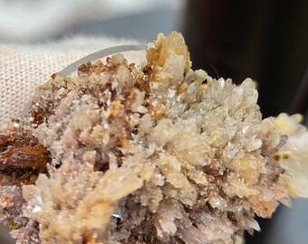 Dogtooth Calcite & Quartz Crystal Cluster | Natural Calcite Crystals