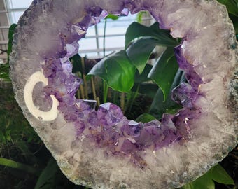 Krachtige amethist-poortring: toegangspoort tot hogere rijken, kalmerende sereniteit en emotioneel evenwichtskristal