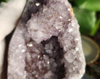 Stunning Amethyst Druzy Cluster from Brazil – Sparkling Purple Quartz Crystal