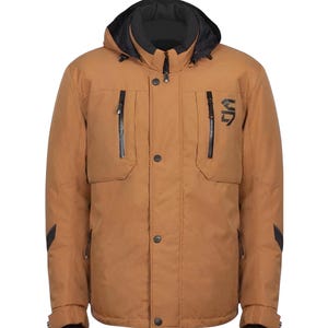Men’s Softshell Windbreaker Jacket | Lightweight Outdoor Waterproof Zip-Up Coat | All Season Hooded Streetwear,