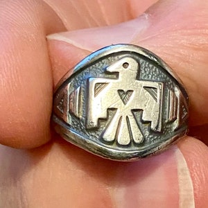 Bell Trading Post Thunderbird Ring - Etsy