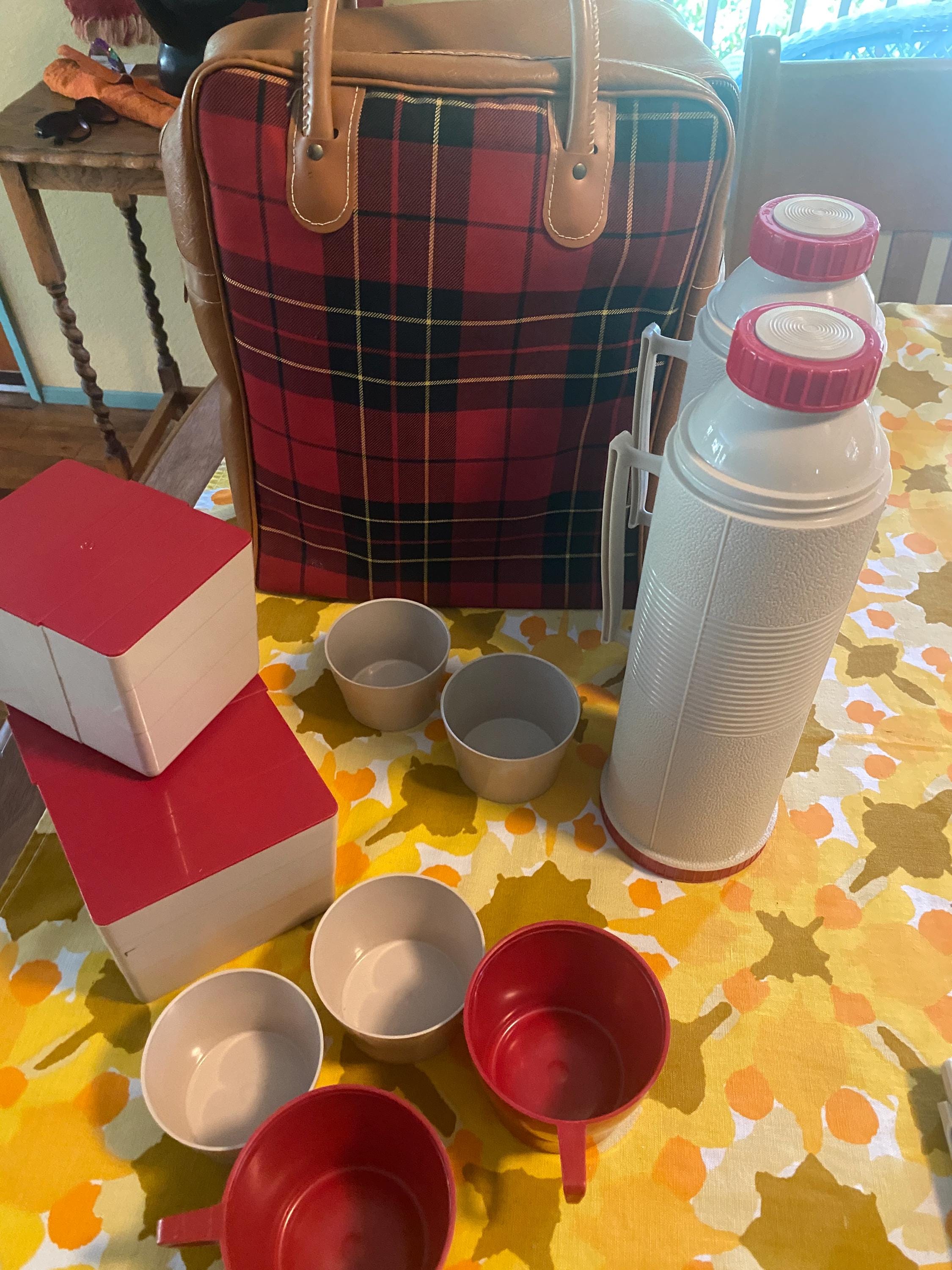 レトロ【THERMOS】 サーモス バスケットセット ピクニック ☆レトロ【THERMOS】 サーモス バスケットセット ピクニック ☆彡