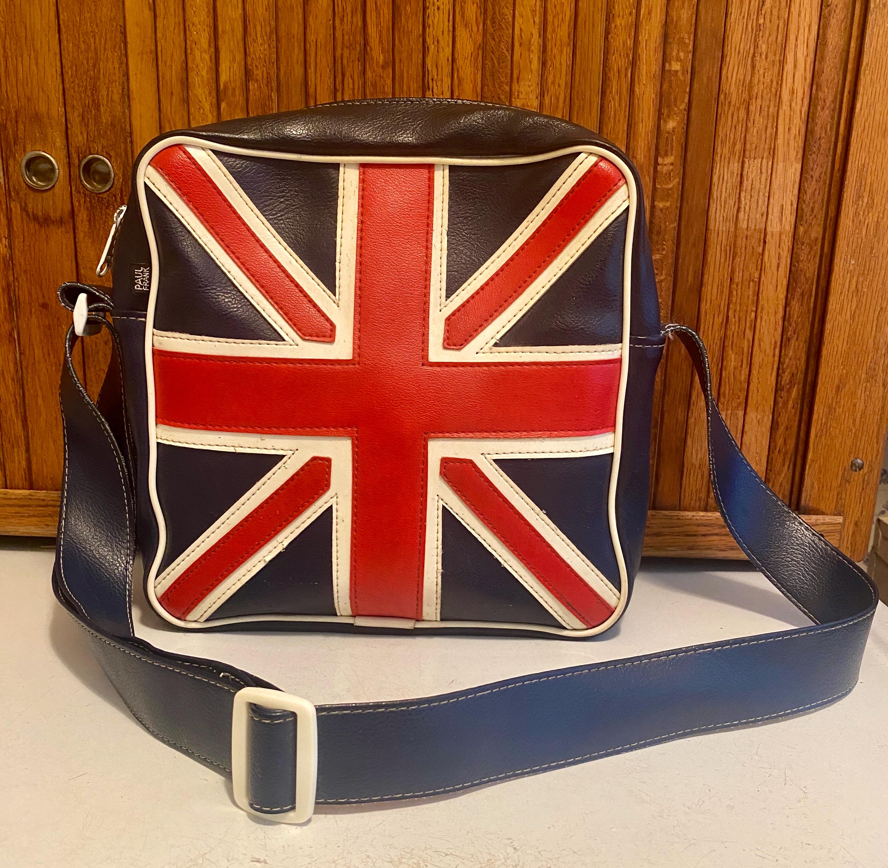 バッグ Lajaded london paul frank school bag Vintage Y2K Paul Frank Union Jack Bag: British Flag Zippered