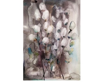 Pussy Willow Watercolor Painting