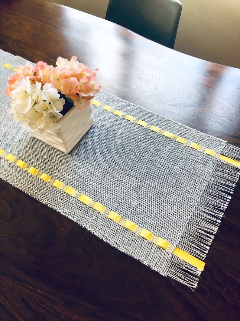 Mothers Day Table Runner Adorned with Ribbon image 3