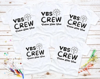 Personalized VBS Crew, Vbs Jesus Lover Shirt, Matching Vbs Church Shirt, Custom Vbs Crew Shirt, Custm Bible Verse Tee,
