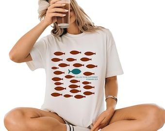 Comfort Colors Christian T-Shirt, Called to be Different, Romans 12:2