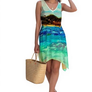 Handkerchief Hem Travel Sundress: Casual Dress, Flowy, Soft Fabric - Etsy  Canada