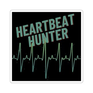 Heartbeat Hunter Stickers, Paramedic, EMT, Nurse, Laptop Stickers,  EKG Heartbeat Design