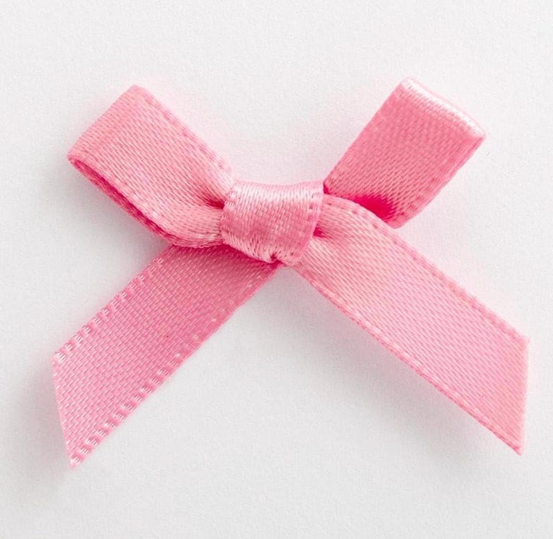 silk pink bow