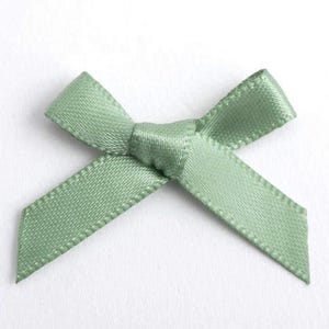 satin light green bow