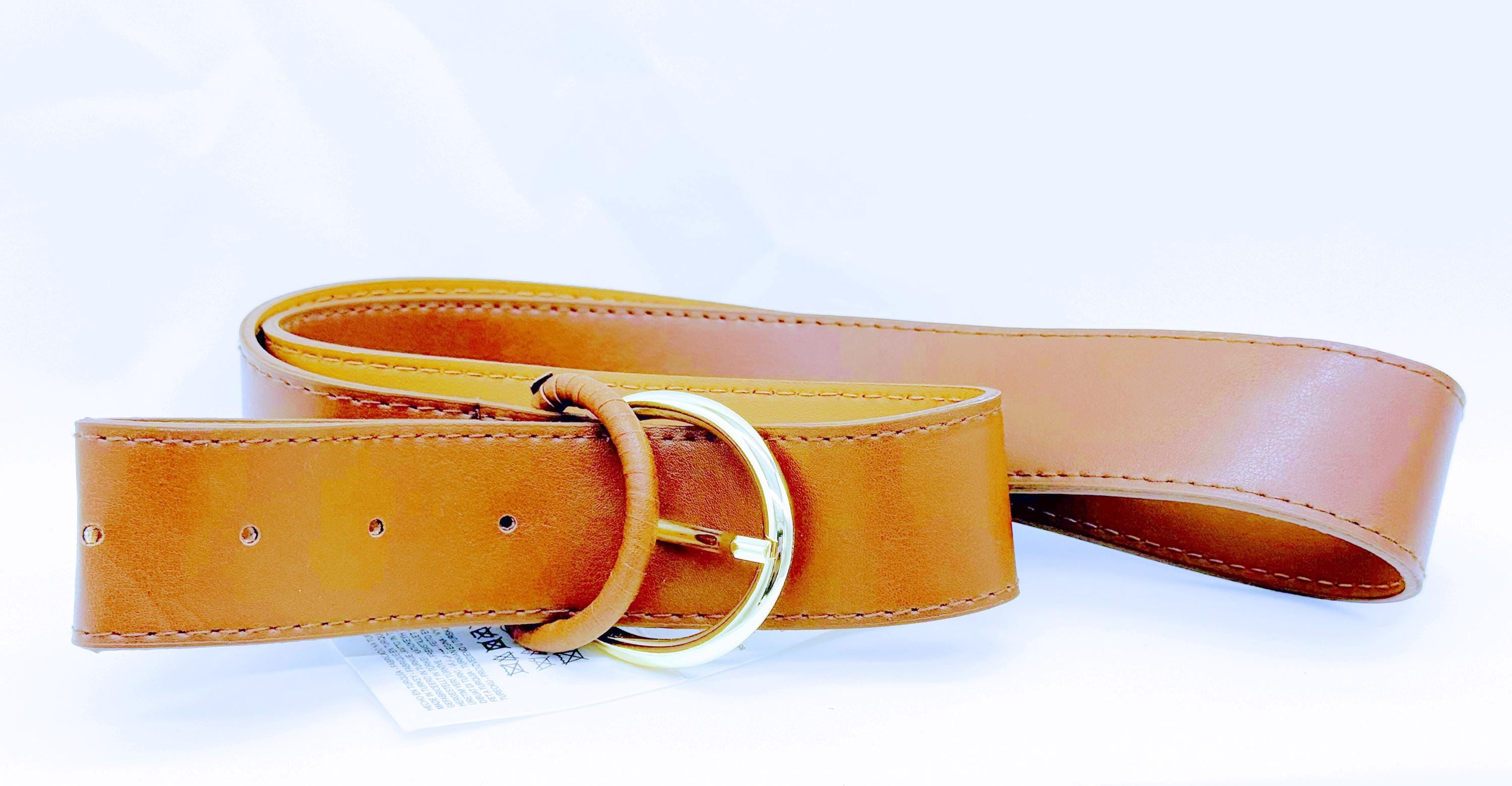 Zara Leather Belt with Gold Buckle 100% LEATHER BELT WITH SQUARE BUCKLE - Brown | ZARA United  main image 4