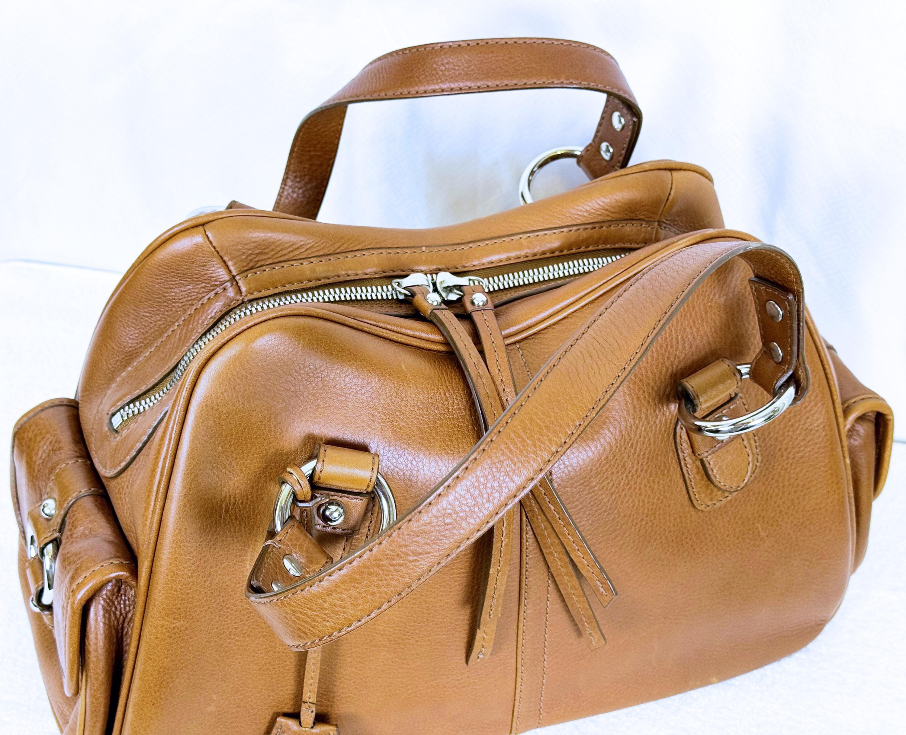 Vintage Banana Republic Brown Leather Large Tote Bag/satchel