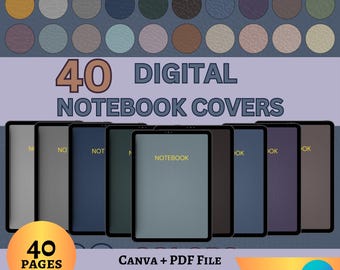 Modèle de couvertures numériques modifiables en cuir pastel pour iPad et tablette Canva