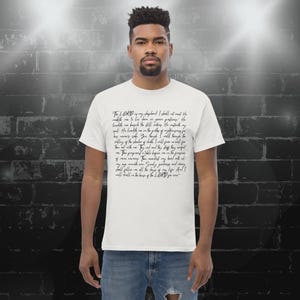 Psalm 23 T-Shirt Bibel Vers Shirt christliches T-Shirt christliches T-Shirt Baumwolle Top christliches Geschenk Unisex T-Shirt