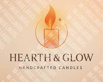 Hearth & Glow - Kerze Markenlogo (Digitaler Download)