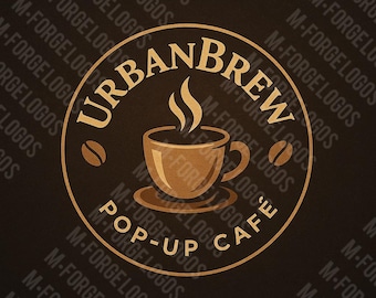 UrbanBrew - Pop-Up Café Logo (Digitaler Download)