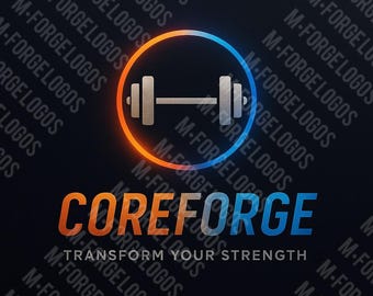 CoreForge - Fitness Logo (Digitaler Download)