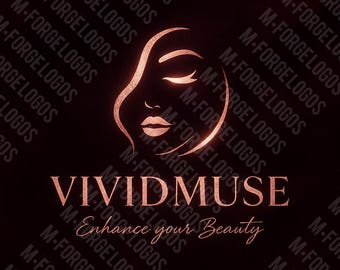 VividMuse - Elegant Beauty Logo (Digitaler Download)