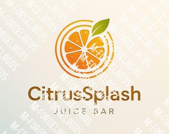 CitrusSplash - Juice Bar Logo (Digitaler Download)