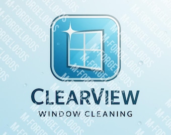 ClearView - Fensterputzen Logo (Digitaler Download)