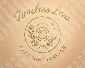 Timeless Lens - Elegant Photography Logo (Digitaler Download)
