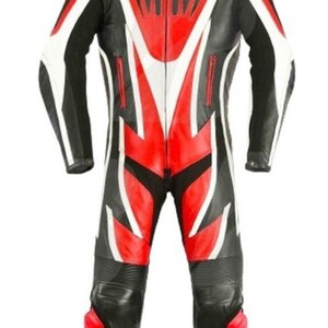 Men&#39;s Leather Racing Suit | Pro Motorcycle Biker Suit | Motocross One-Piece | Track Riding Gear by Faylon Exports