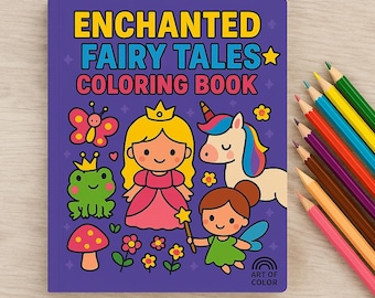 Magical Fairy Coloring Book Cozy Fantasy Coloring Pages Printable PDF