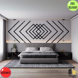 Wall panelling for bedroom, paintable trim, Wall molding, diy wall molding, primed molding, custom molding