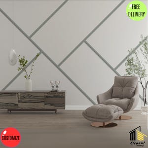 Easy install wall trim, accent wall molding, wainscoting kit, Wall molding, Wall panel, Wall molding kit