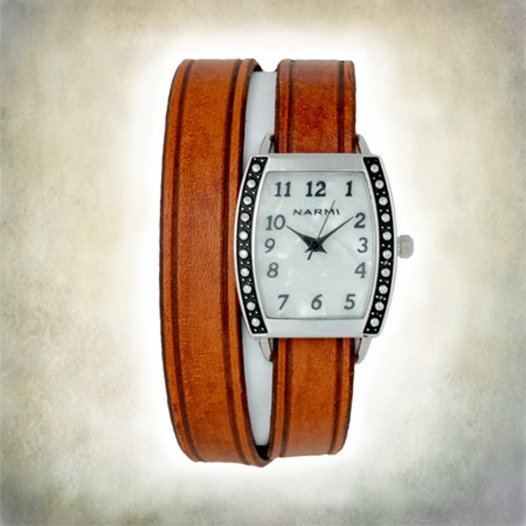 Women's Wrap Watch Genuine Leather Etsy