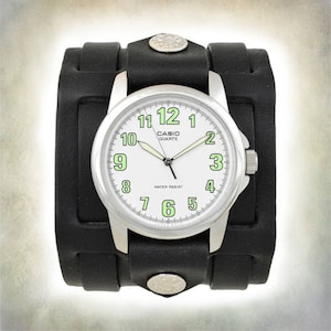 Women’s Tri Strap Leather Cuff Watch