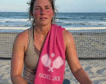 Personalised Pickleball Cooling Towel,Custom Name Sports Towel,Mesh Cooling Towel for Pickleball Player,Personalized Pickleballer Gift