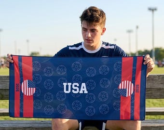 Personalized 2026 FIFA World Cup Cooling towel,USA Mexico Canada World Cup Cooling Towel,National Team Sports Merch