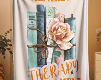 Personalized Book Lover Blanket, Cozy Reading Gift