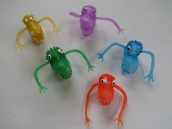 vintage monster finger puppets