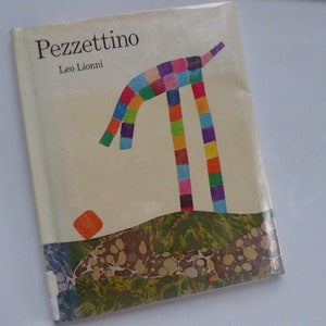 Vintage 1975 Children&#39;s Story Book ~ PEZZETTINO by Sid Leo Lionni ~  Plastic Covered Hardcover Ex-Library Copy ~ First Edition ~