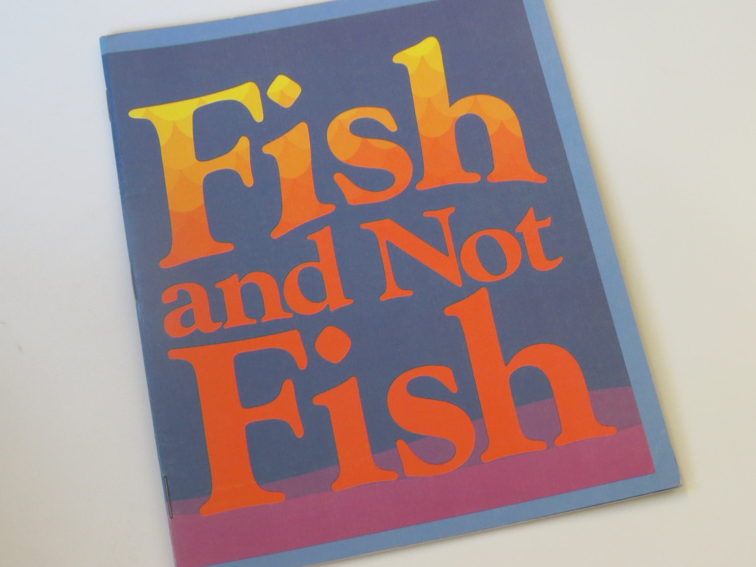 Vintage 80s Elementary School Literature English Reader - Fish and Not Fish ~ Level 3 Ginn Reading Program