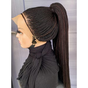 Peruka z mikroskrętem dla czarnoskórych kobiet, pełna koronka, ręcznie robiona, ochronna, 30 cali, możliwość personalizacji koloru, z lub bez baby hair