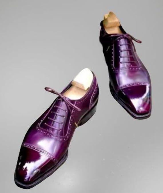 Men\'s Classic Oxford Shoes in Deep Purple Purple Men main image 3