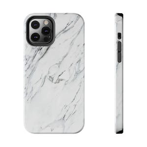 White Marble Protective Phone Case | iPhone 16/15/14/13/12 Pro Max | Galaxy S24/S23/S22/21 Ultra Slim Tough