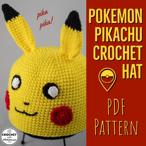 Pikachu Hat Crochet PDF Pattern