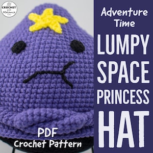 Lumpy Space Princess Hat Crochet PDF Pattern image 1