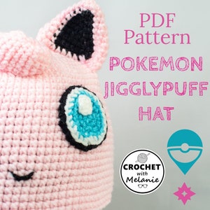 Jigglypuff Hat Crochet PDF Pattern