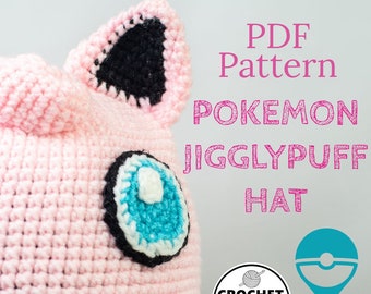 Jigglypuff Hat Crochet PDF Pattern