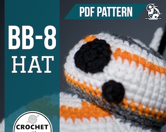 BB8 Bobble Hat Crochet PDF Pattern