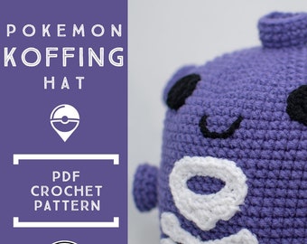 Koffing Hat Crochet PDF Pattern