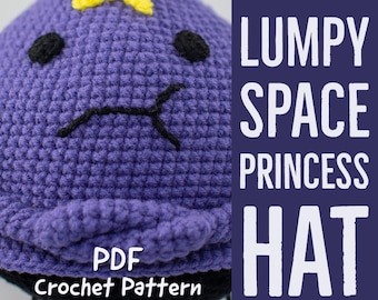 Lumpy Space Princess Hat Crochet PDF Pattern