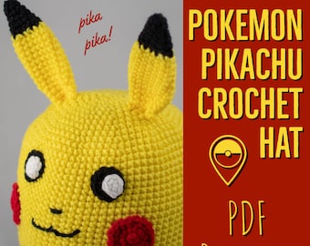 Pikachu Hat Crochet PDF Pattern
